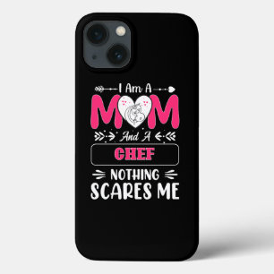 Mom And A Chef Nothing Scares Me, Funny iPhone 13 Case