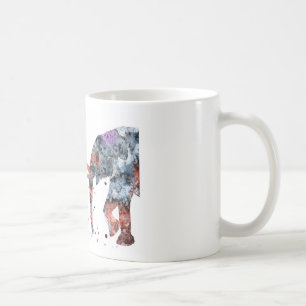Mom and babies elephant, elephant family coffee mug
