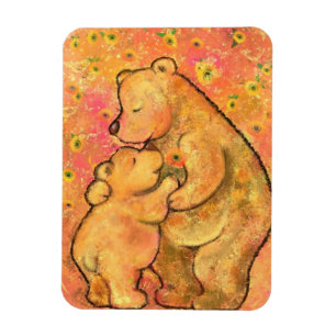 Mom and Baby Bear - Add Your Picture / Text / Name Magnet