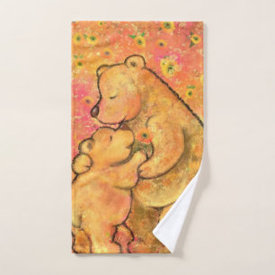 Mom and Baby Bear Bath Towel Set