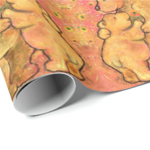 Mom and Baby Bear - Hug - Add Text / Name Wrapping Paper