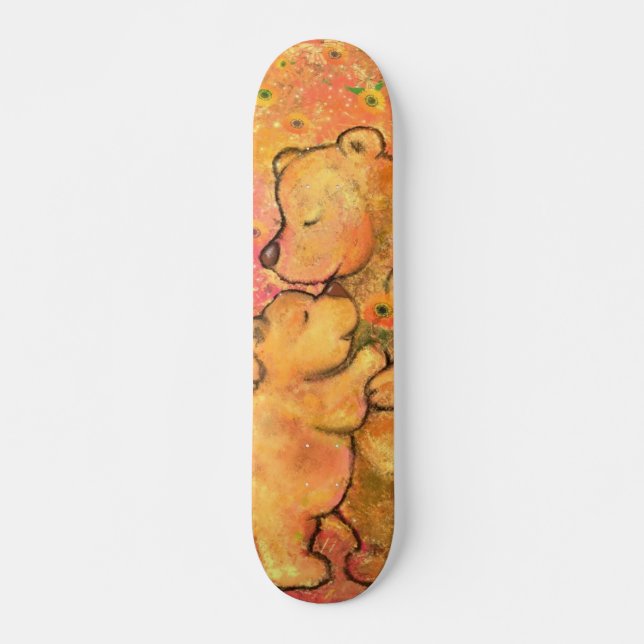 Mom and Baby Bear - Hug Skateboard (Front)