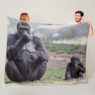MOM and BABY BOY Fleece Blanket