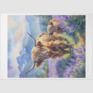 Mom and Baby Cow Tissue Paper