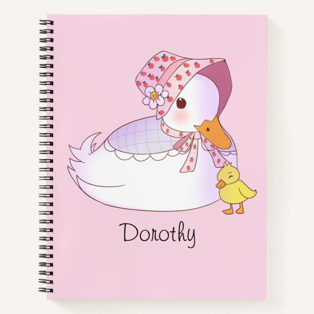 Mom And Baby Duck   Notebook (Front)