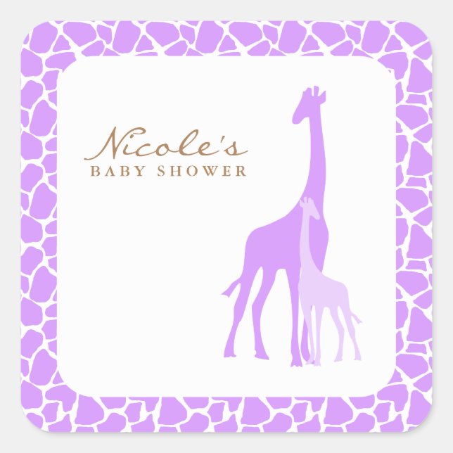 Mom and Baby Giraffe Stickers (Front)