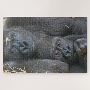 Mom and Baby Gorilla Jigsaw Puzzle