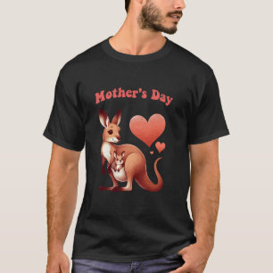 Mom And Baby Kangaroo Mothers Day Mama Wife Women  T-Shirt
