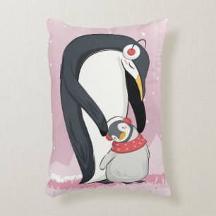 Mom And Baby Penguin Gifts For Baby Accent Pillow