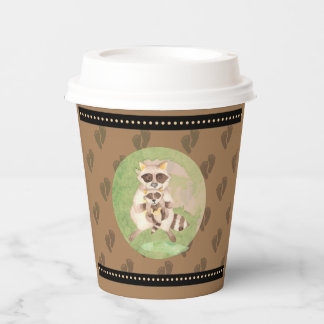 Mom and Baby Raccoon Shower Hot Beverage Cups