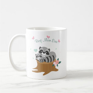 Mom and baby Raccoons Mothers Day Coffee Mug