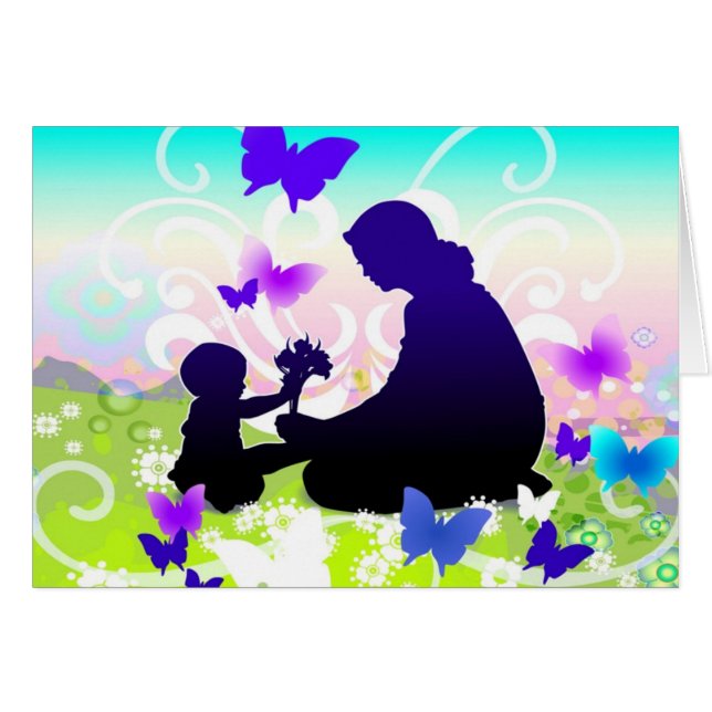 Mom and Child Card (Front Horizontal)