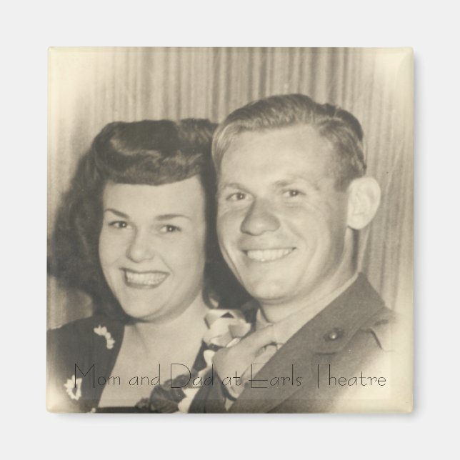 Mom and Dad at Earl Carroll Theatre, LA Magnet (Front)