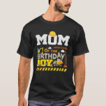 Mom and Dad Construction Birthday Boys Toddler Kid T-Shirt<br><div class="desc">Mom and Dad Construction Birthday Boys Toddler Kids Family</div>