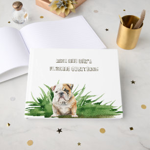 Mom and Dad Dog Wedding Guest Book