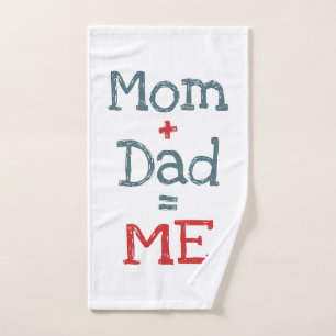 Mom and Dad is Me Bath Towel Set