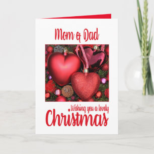 Mom and Dad Lovely Christmas card