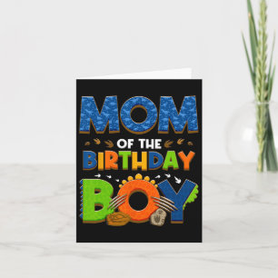 Mom And Dad Of The Birthday Boy Dinosaur Family Pa Card