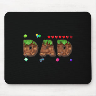Mom And Dad Of The Birthday Boy Pixel Game Matchin Mouse Pad