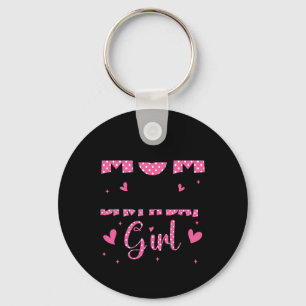 Mom And Dad Of The Birthday Girl Family Matching P Keychain