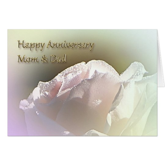  Mom  and Dad  Wedding  Anniversary  Greeting  Card  Zazzle ca