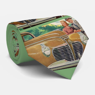 Mom and Dad's MAMMOTH 1941 Plymouth print Tie