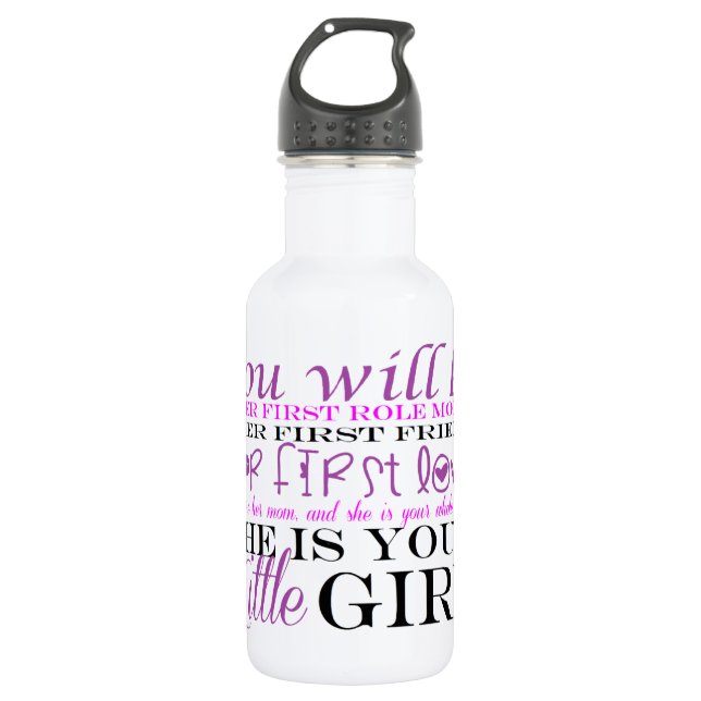 Mom and Daughter: Love 532 Ml Water Bottle (Front)