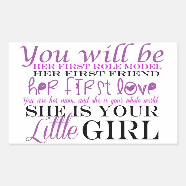 Mom and Daughter: Love Sticker (Front)