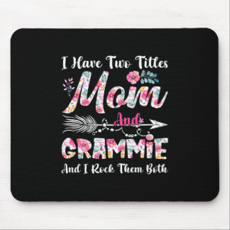 Mom And Grammie Cute Flowers Birthday Mouse Pad