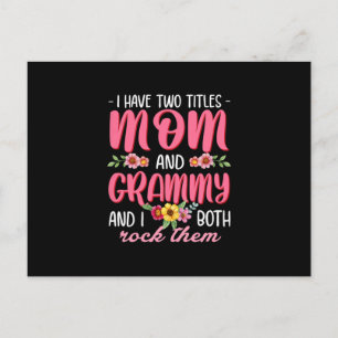Mom And Grammy Birthday Postcard