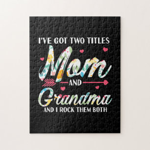 Mom And Grandma Birthday Jigsaw Puzzle