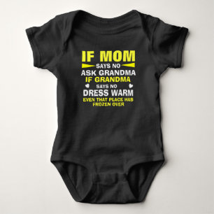 Mom and grandma for spoiled child baby bodysuit