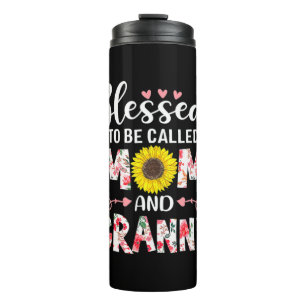 Mom And Granny Floral Birthday Thermal Tumbler