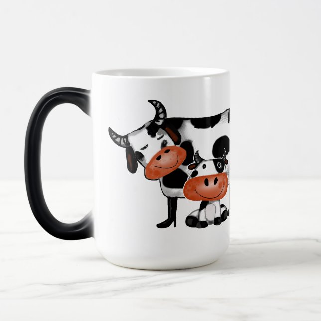 Mom and Kid Happy drinking Magic Mug (Left)