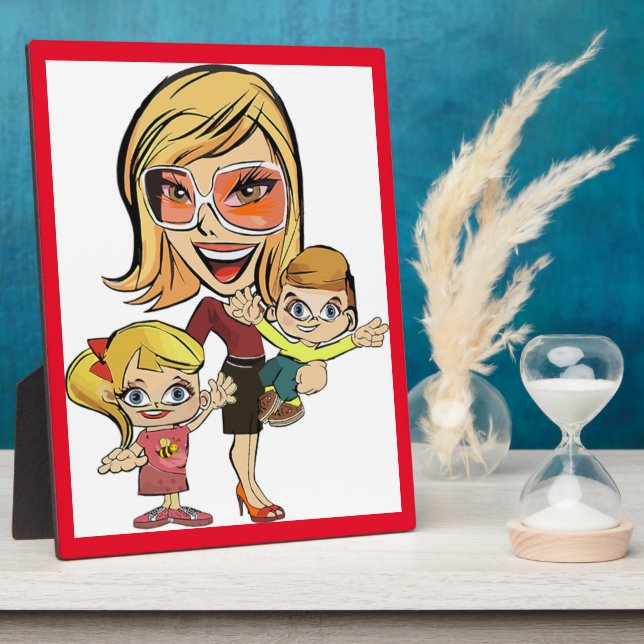 MOM AND KIDS PLAQUE (Side)