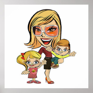 MOM AND KIDS POSTER