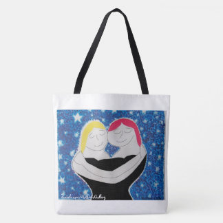 Mom and Me All Over Print Large Tote Bag