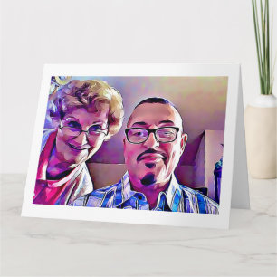 Mom and me Mother's Day 2017 ages 84 and 64 card