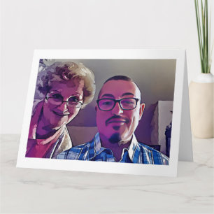 Mom and me Mother's Day 2017 ages 84 and 64 card