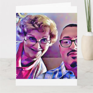 Mom and me Mother's Day 2017 ages 84 and 64 card  
