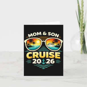 Mom and son cruise 2026 vacation matching card