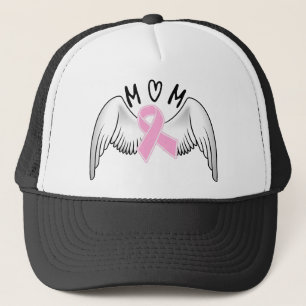 Mom Angel Wings Breast Cancer Awareness Trucker Hat
