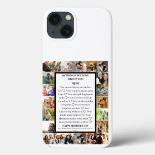 Mom appreciation   Mothers Day 22 Photo Collage iPhone 13 Case