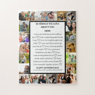 Mom appreciation   Mothers Day 22 Photo Collage Jigsaw Puzzle