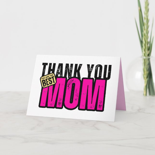 Mom Appreciation Thank You Card (Front)