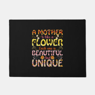 Mom Art A Mother Is Like A Flower Doormat