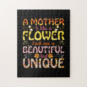 Mom Art A Mother Is Like A Flower Jigsaw Puzzle