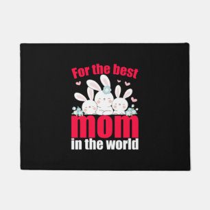 Mom Art Best Mom In The World Doormat