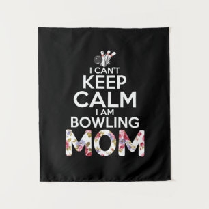 Mom Art I Am Bowling Mom Tapestry