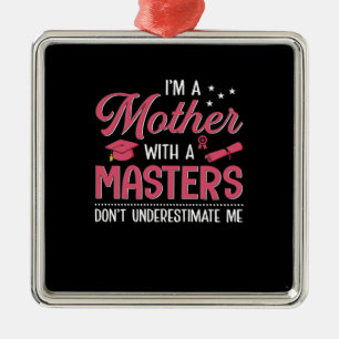 Mom Art Mother With A Master Metal Ornament